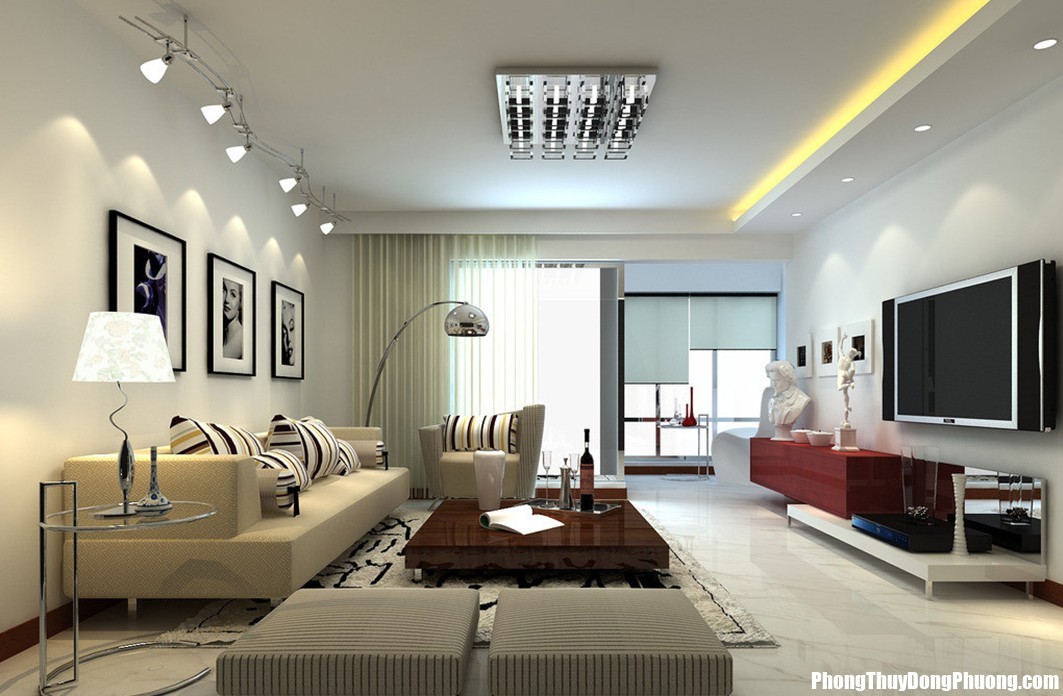 living room lighting Nhứng nguyên tắc cần lưu ý khi thiết kế phòng khách