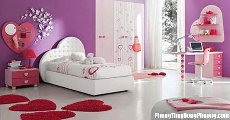 valentines day Ideas for bedroom Interior Design 3 Áp dụng nguyên tắc phong thủy khi bố trí phòng cho bé