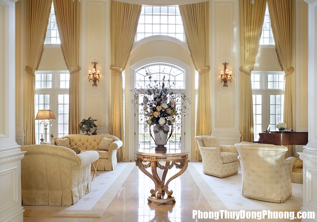 traditional living room Nguyên tắc chọn rèm cửa đem lại nhiều sinh khí và vận may